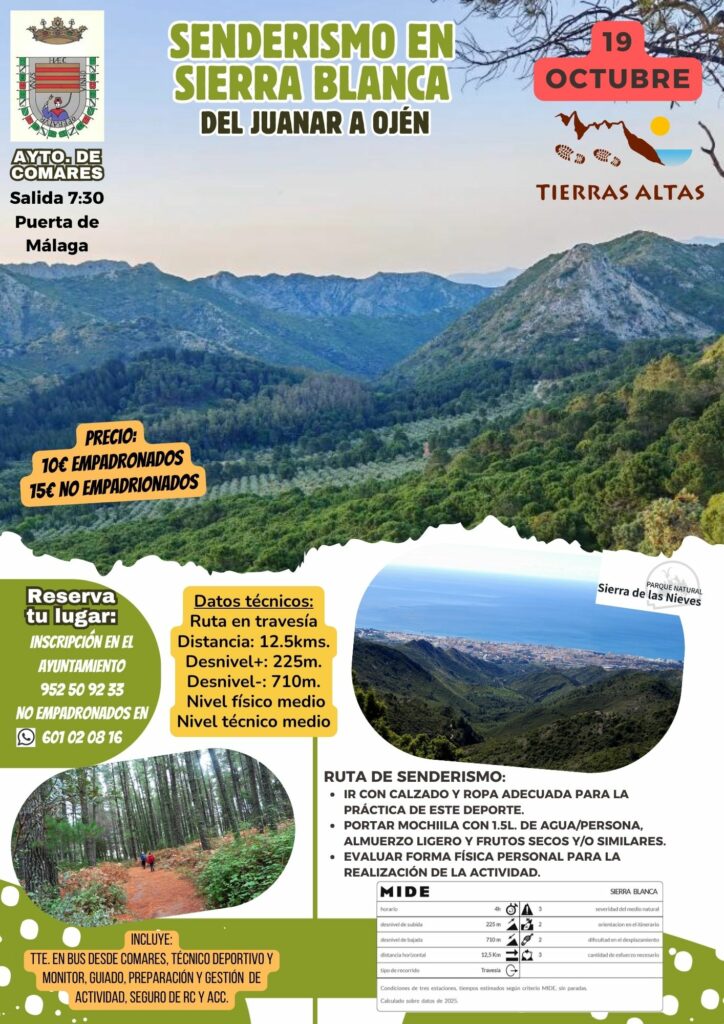 Los secretos de Sierra Blanca con el Ayto. de Comares.