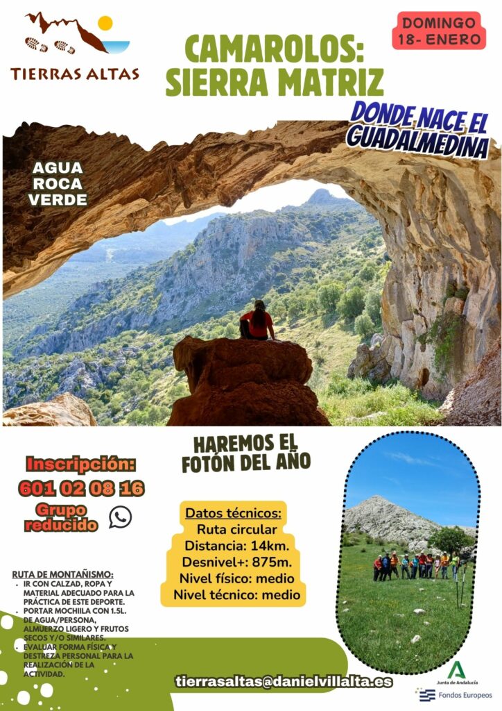 Sierra de Camarolos ruta de agua, piedra y verde.