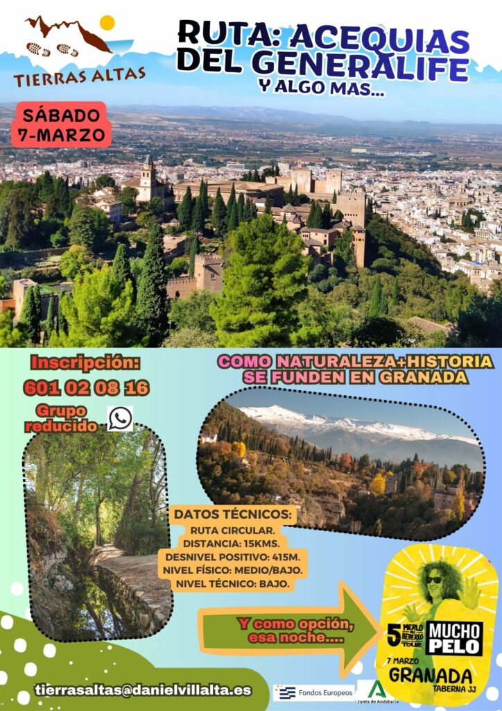 Acequias del Generalife.... y opción de concierto en Granada.