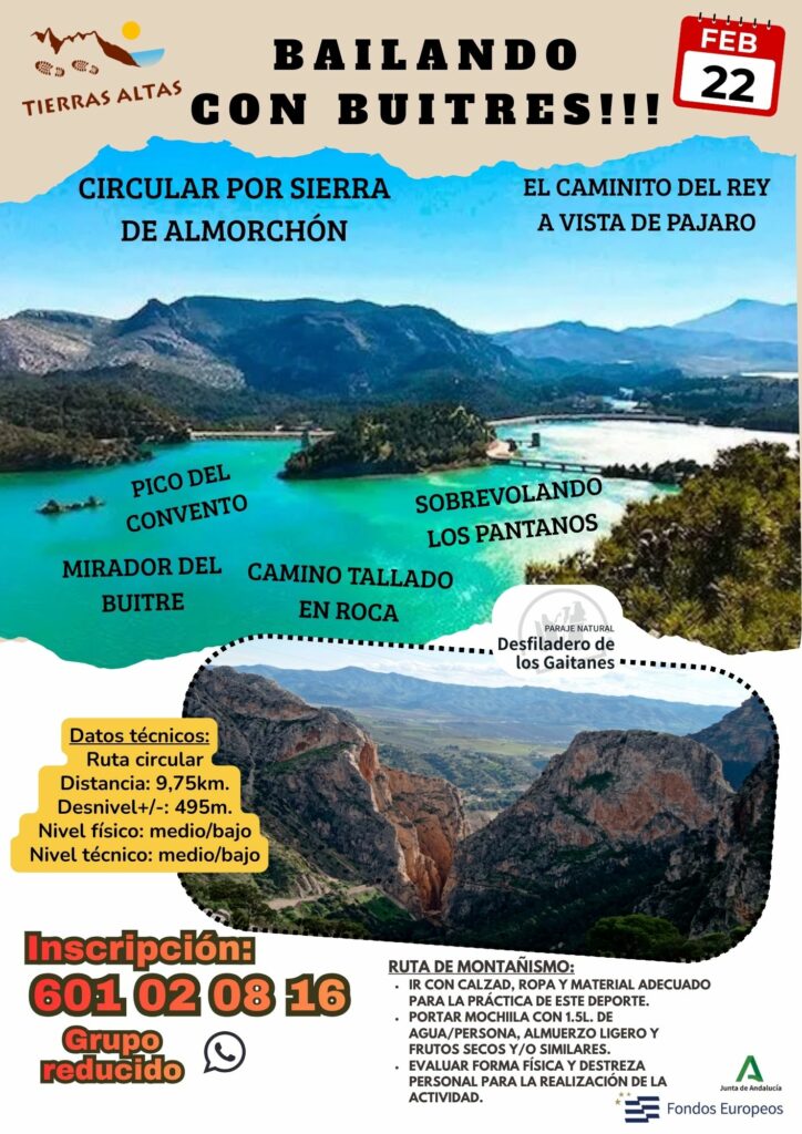 Ruta circilar por la Sierra de Almorchón (P.N. Desfiladero de los Gaitanes - entorno del Chorro)