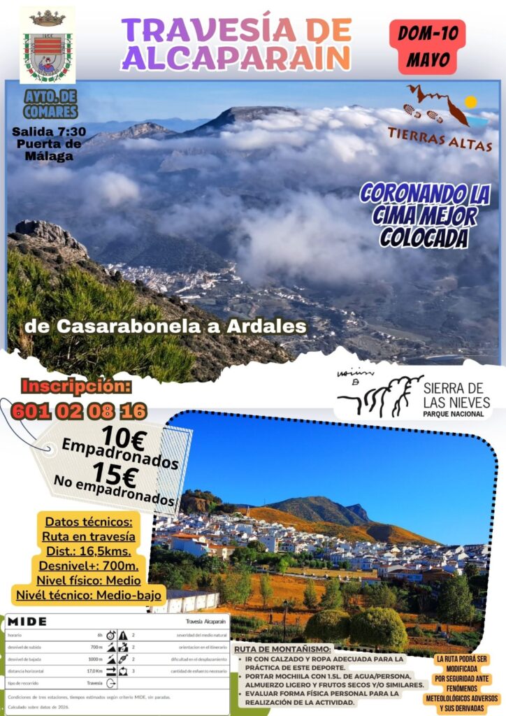 TRAVESÍA DE ALCAPARAÍN CON EL AYTO. DE COMARES