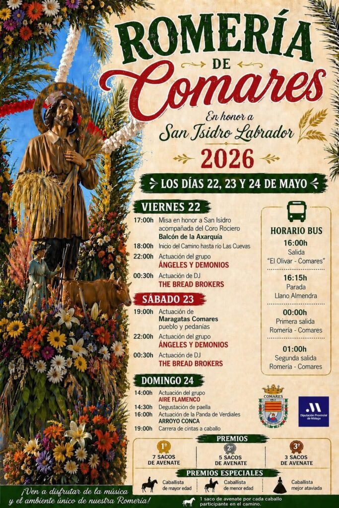 Romería de San Isidro de Comares con la Panda de Verdiales Arroyo Conca