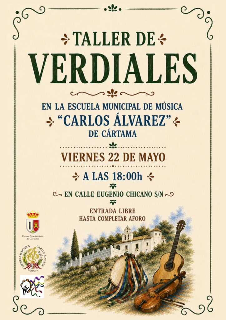 Taller de Verdiales en la Escuela de Música \"Carlos Álvarez\" de Cártama