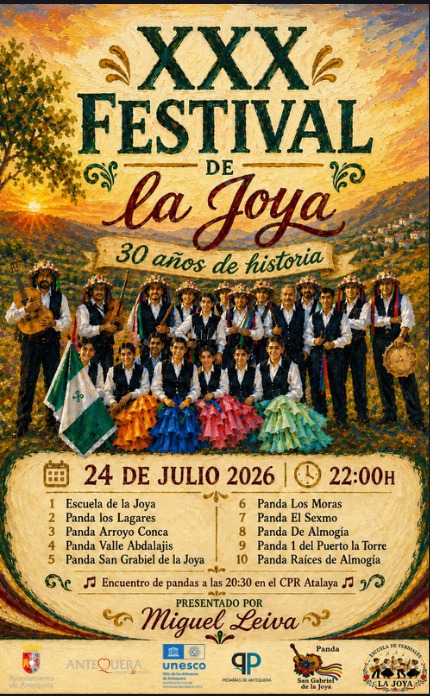 Festival de verdiales de la Joya con la Panda Arroyo Conca